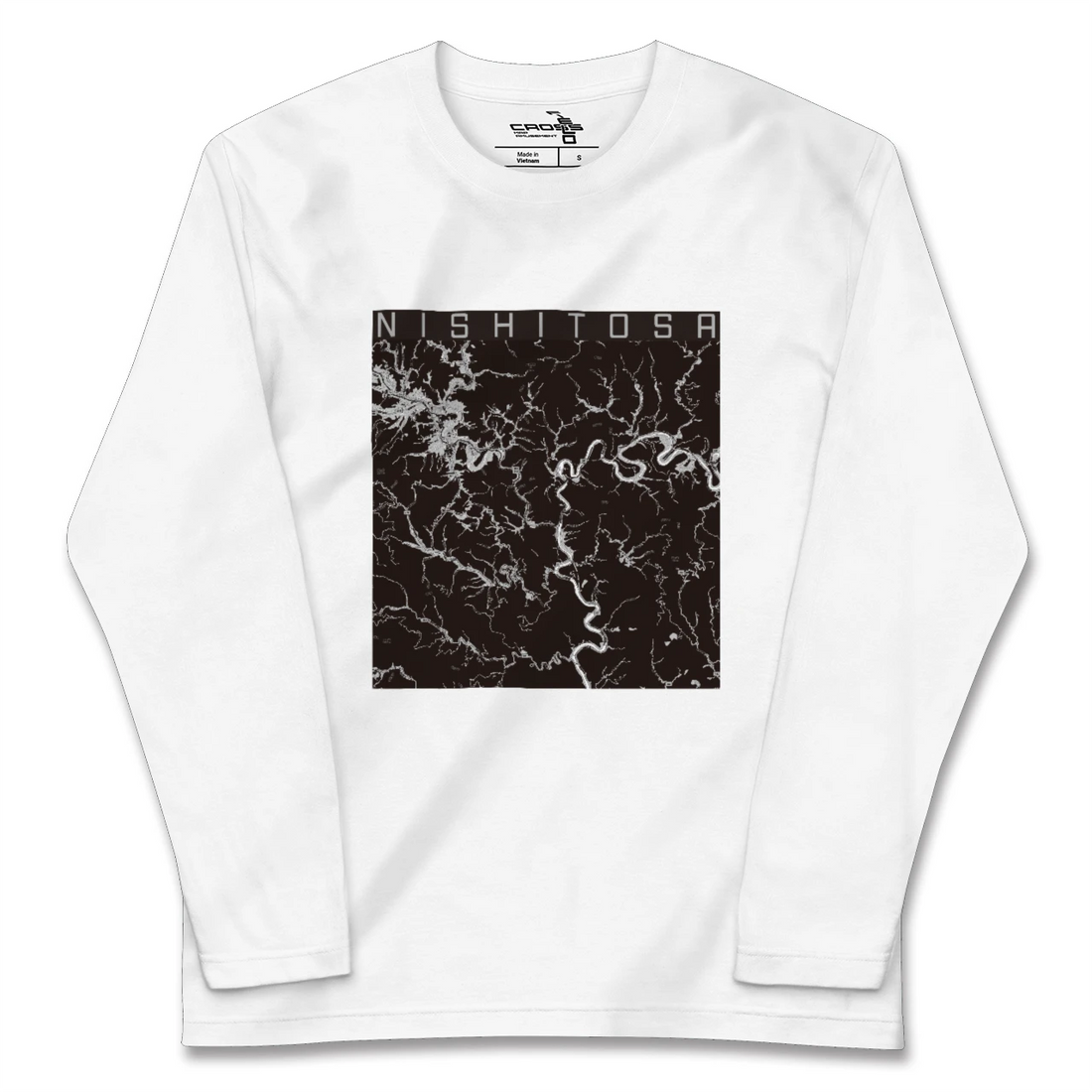 【西土佐（高知県）】地図柄ロングスリーブTシャツ