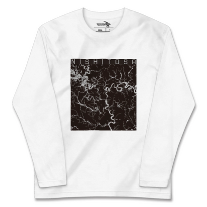 【西土佐（高知県）】地図柄ロングスリーブTシャツ