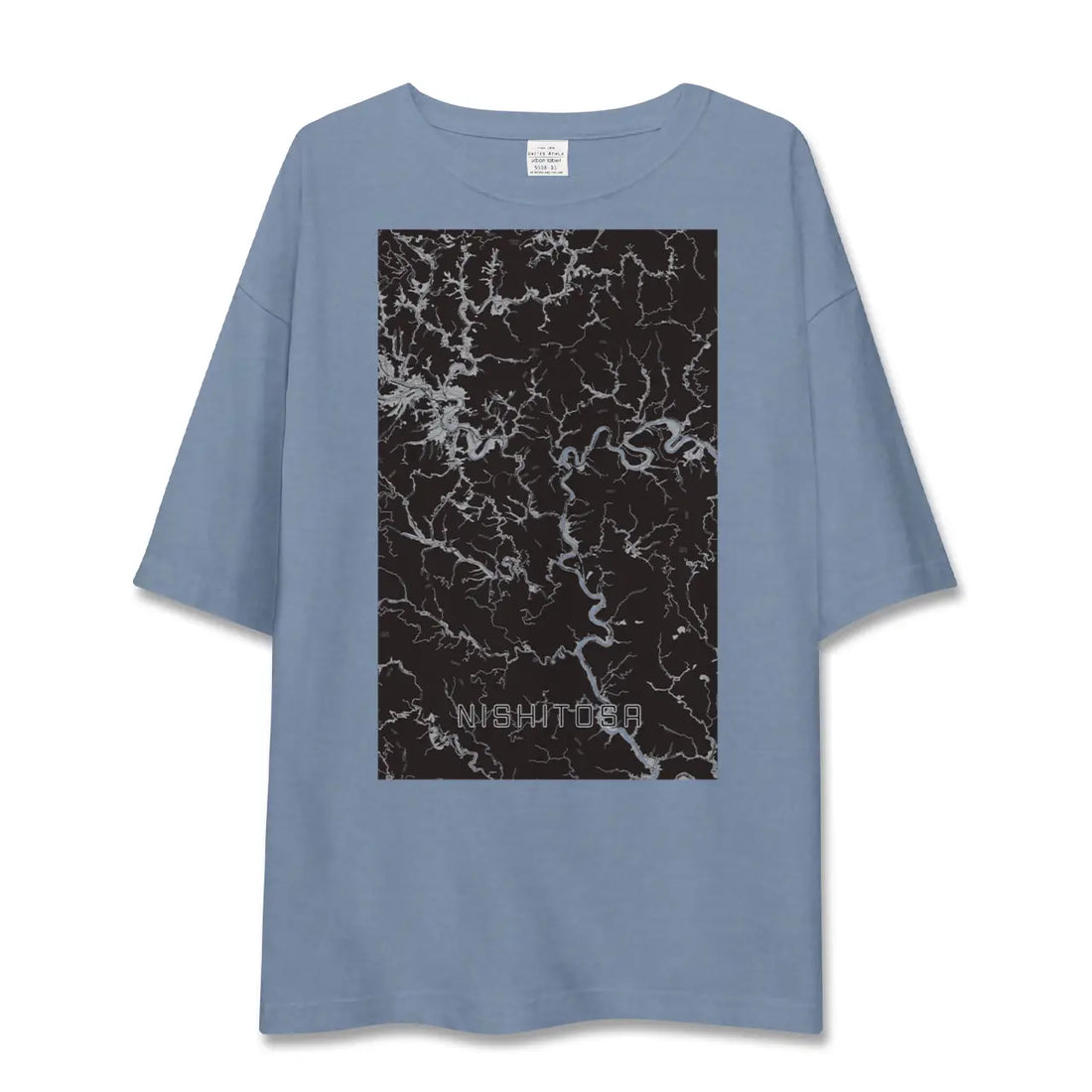 【西土佐(高知県)】地図柄ビッグシルエットTシャツ