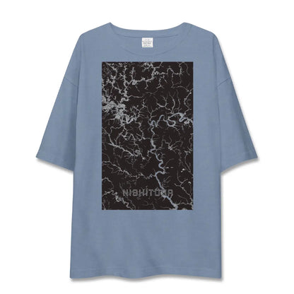 【西土佐（高知県）】地図柄ビッグシルエットTシャツ