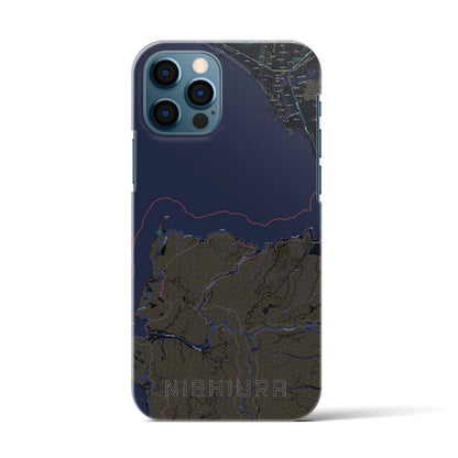 【西浦（静岡県）】地図柄iPhoneケース（バックカバータイプ）