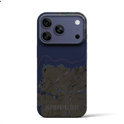 【西浦（静岡県）】地図柄iPhoneケース（バックカバータイプ）