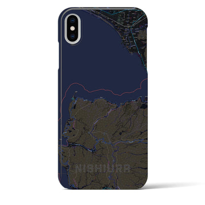 【西浦（静岡県）】地図柄iPhoneケース（バックカバータイプ）