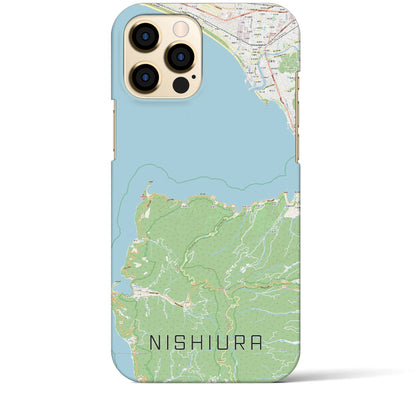 【西浦（静岡県）】地図柄iPhoneケース（バックカバータイプ）