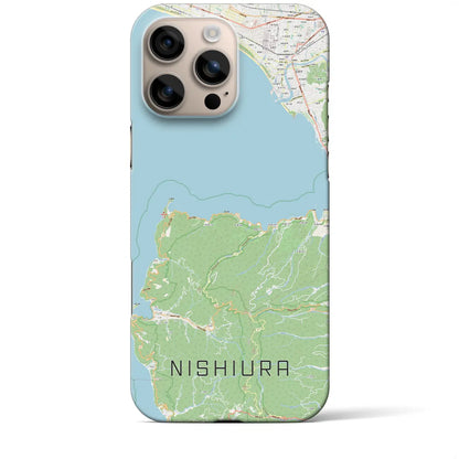 【西浦（静岡県）】地図柄iPhoneケース（バックカバータイプ）