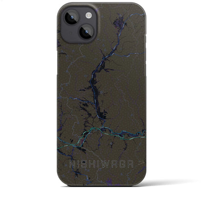 【西和賀（岩手県）】地図柄iPhoneケース（バックカバータイプ）