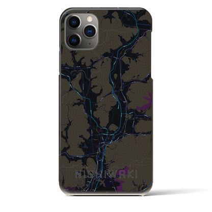 【西脇（兵庫県）】地図柄iPhoneケース（バックカバータイプ）