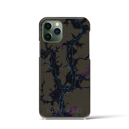 【西脇（兵庫県）】地図柄iPhoneケース（バックカバータイプ）