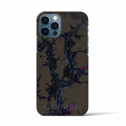 【西脇（兵庫県）】地図柄iPhoneケース（バックカバータイプ）