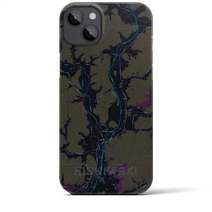 【西脇（兵庫県）】地図柄iPhoneケース（バックカバータイプ）