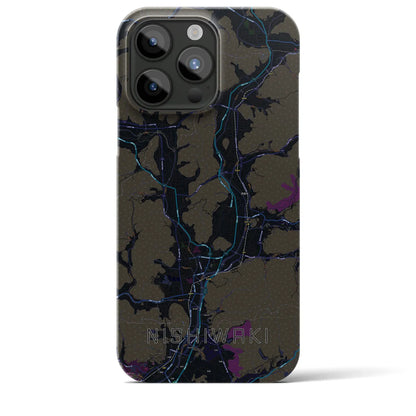 【西脇（兵庫県）】地図柄iPhoneケース（バックカバータイプ）