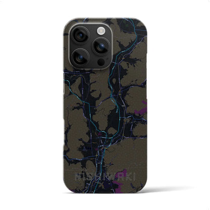 【西脇（兵庫県）】地図柄iPhoneケース（バックカバータイプ）