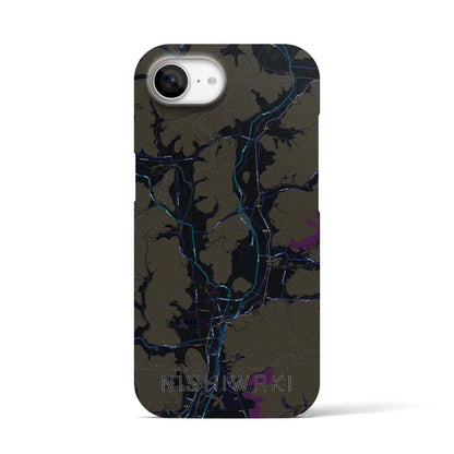 【西脇（兵庫県）】地図柄iPhoneケース（バックカバータイプ）