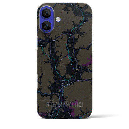 【西脇（兵庫県）】地図柄iPhoneケース（バックカバータイプ）