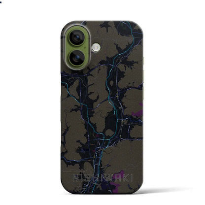 【西脇（兵庫県）】地図柄iPhoneケース（バックカバータイプ）