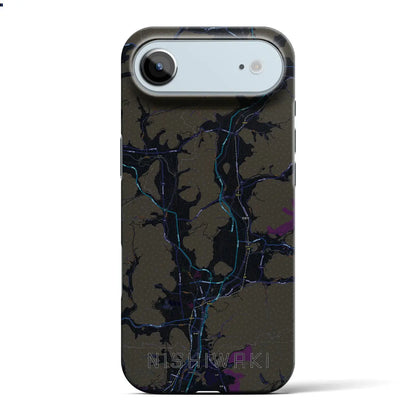 【西脇（兵庫県）】地図柄iPhoneケース（バックカバータイプ）