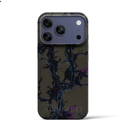 【西脇（兵庫県）】地図柄iPhoneケース（バックカバータイプ）