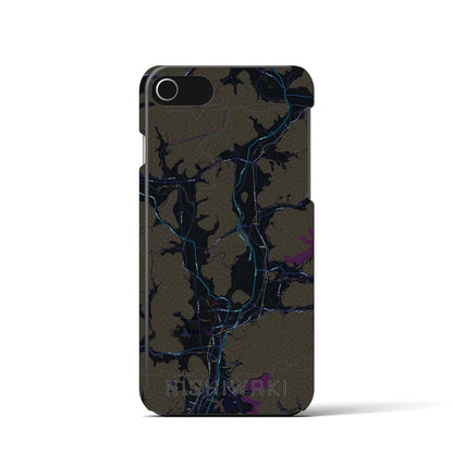 【西脇（兵庫県）】地図柄iPhoneケース（バックカバータイプ）