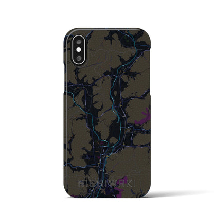 【西脇（兵庫県）】地図柄iPhoneケース（バックカバータイプ）