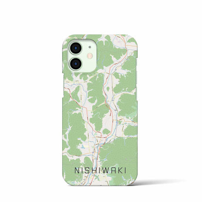 【西脇（兵庫県）】地図柄iPhoneケース（バックカバータイプ）