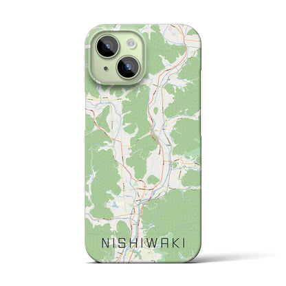 【西脇（兵庫県）】地図柄iPhoneケース（バックカバータイプ）