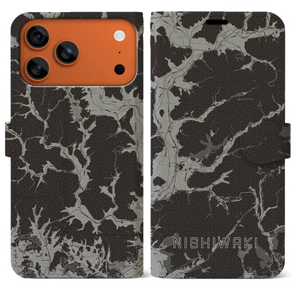 【西脇（兵庫県）】地図柄iPhoneケース（手帳タイプ）