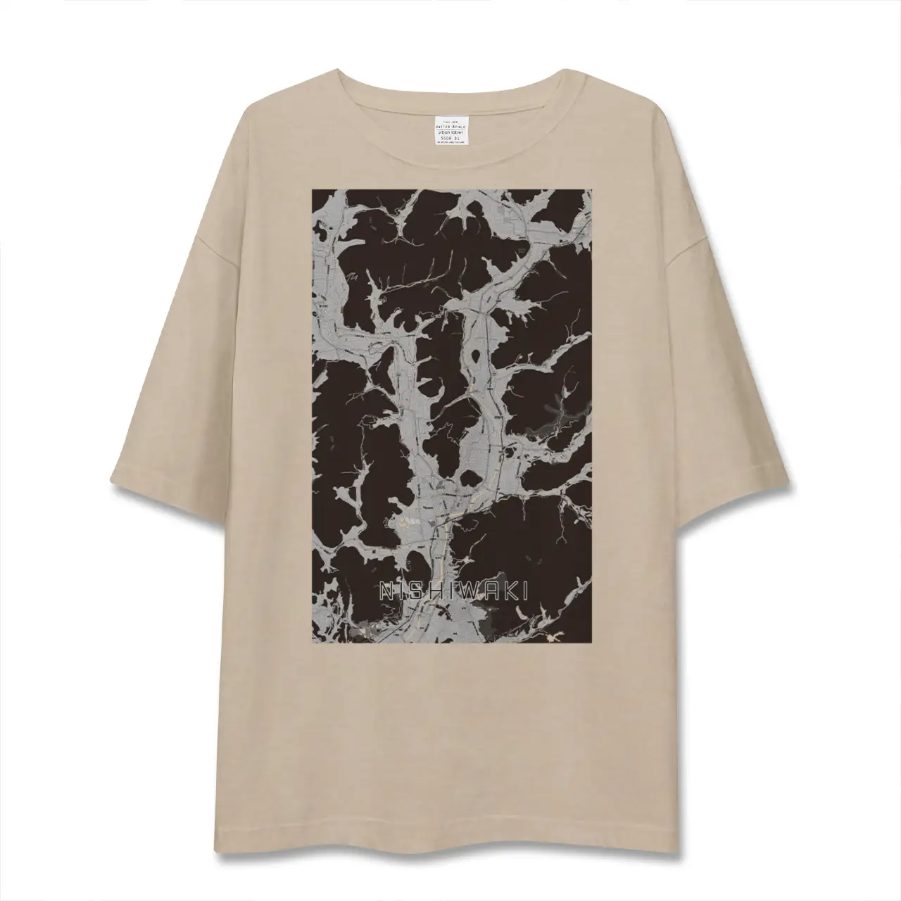 【西脇（兵庫県）】地図柄ビッグシルエットTシャツ