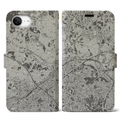 【西谷（神奈川県）】地図柄iPhoneケース（手帳タイプ）