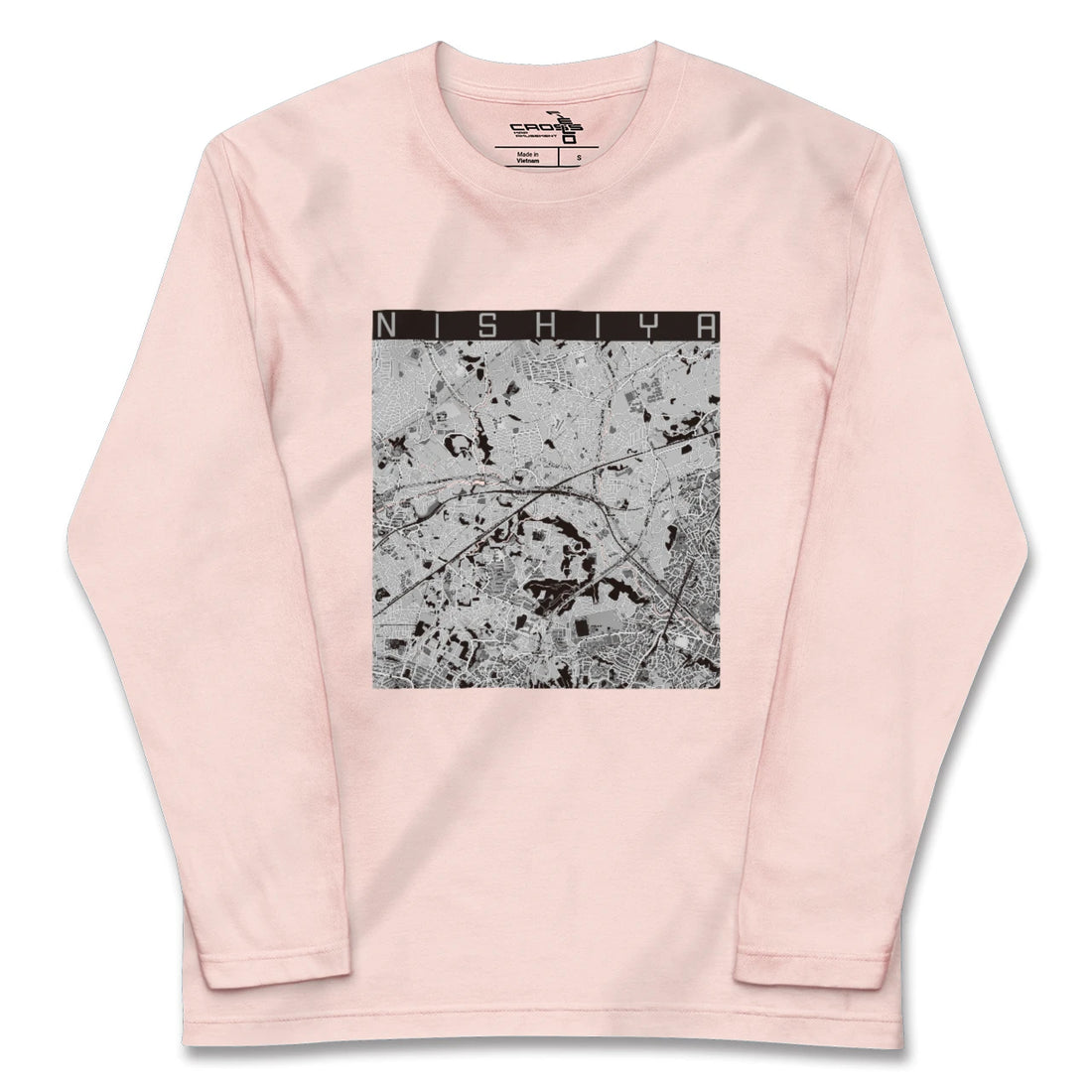 【西谷(神奈川県)】地図柄ロングスリーブTシャツ