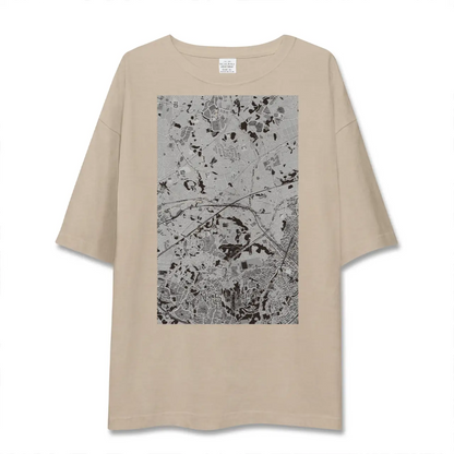 【西谷（神奈川県）】地図柄ビッグシルエットTシャツ