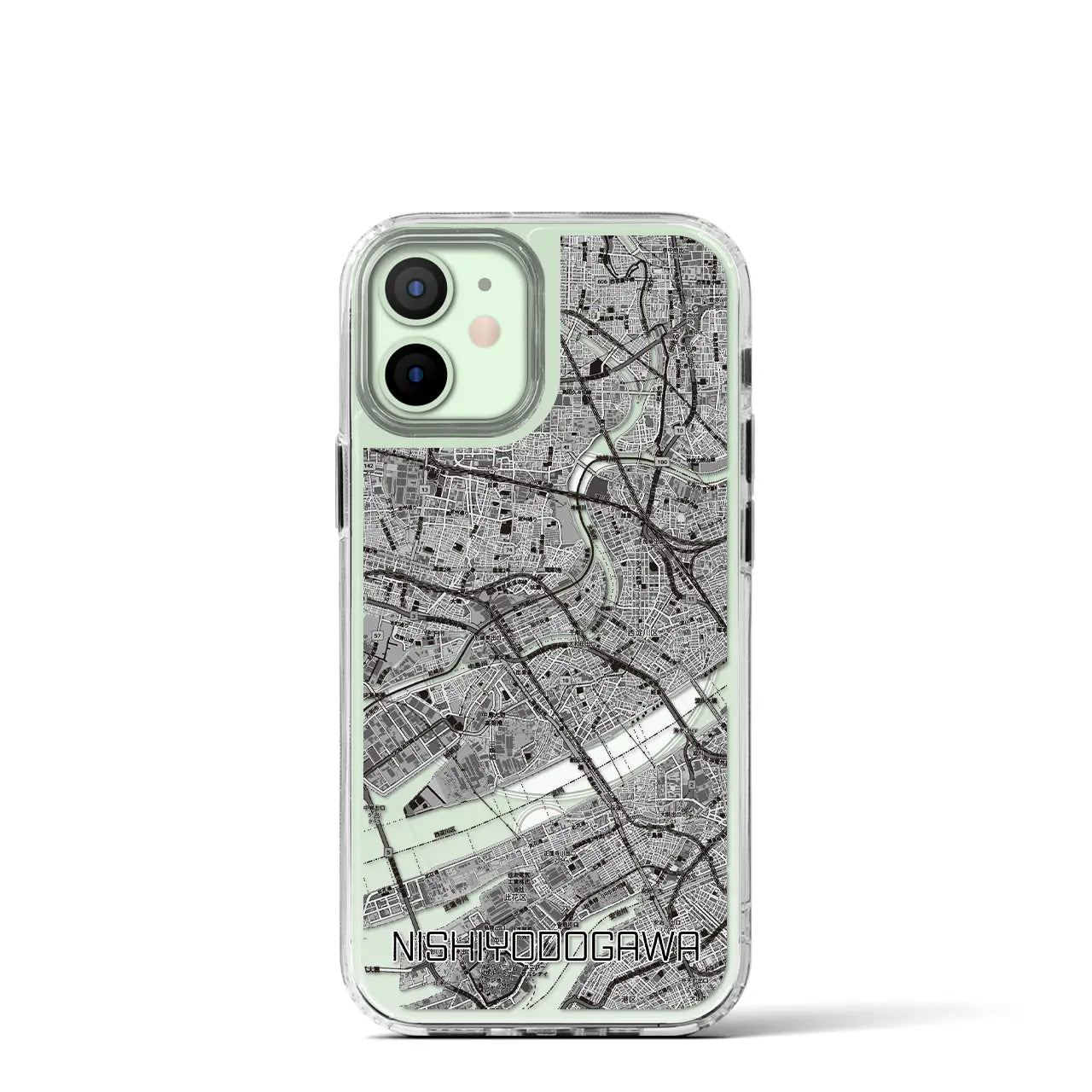 【西淀川（大阪府）】地図柄iPhoneケース（MagSafeタイプ）