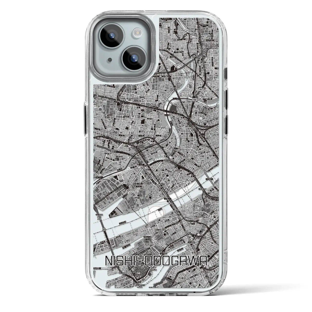 【西淀川（大阪府）】地図柄iPhoneケース（MagSafeタイプ）
