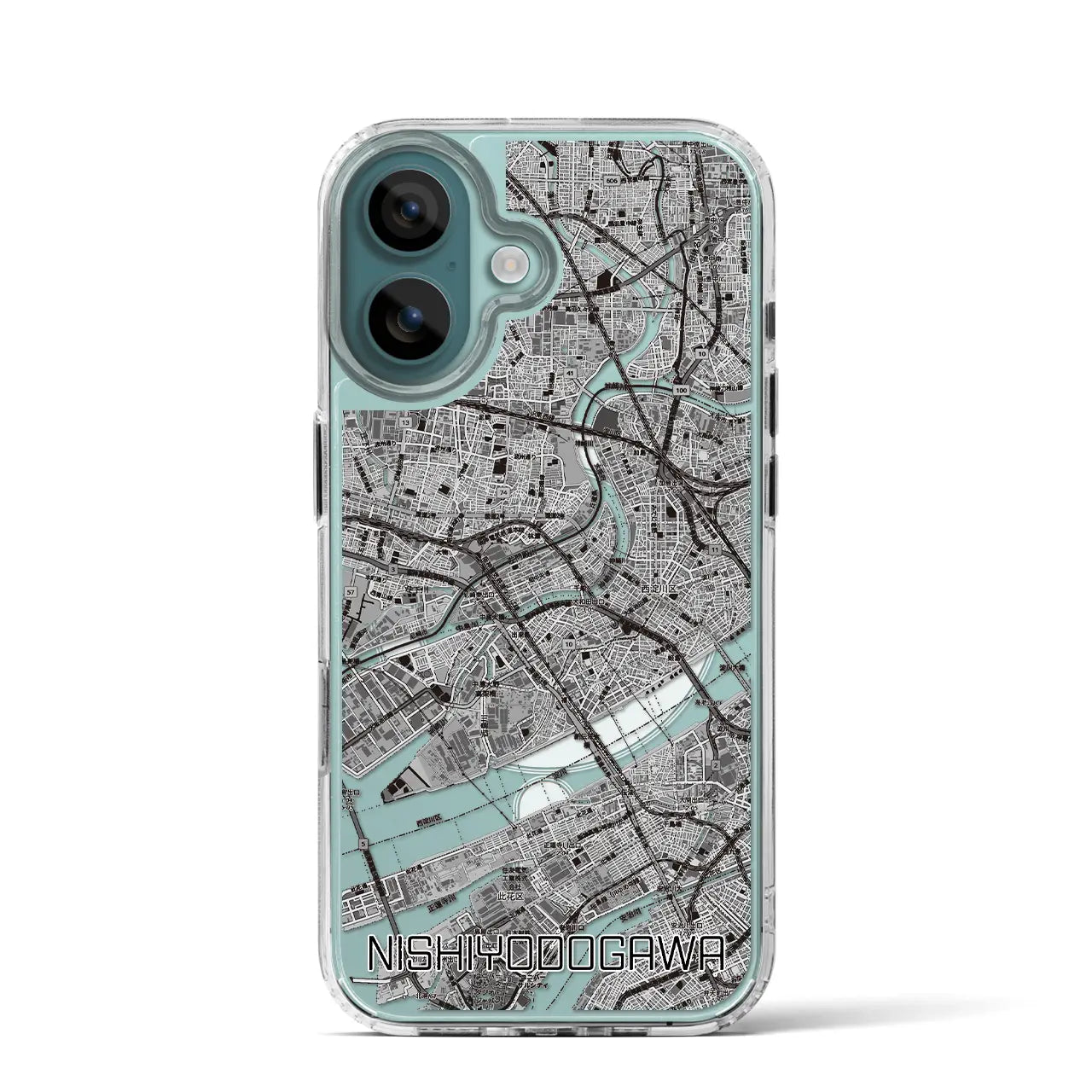 【西淀川（大阪府）】地図柄iPhoneケース（MagSafeタイプ）