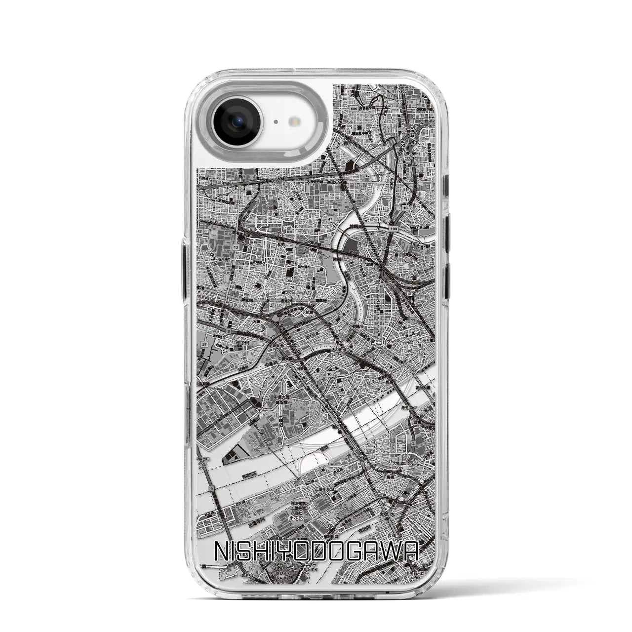 【西淀川（大阪府）】地図柄iPhoneケース（MagSafeタイプ）