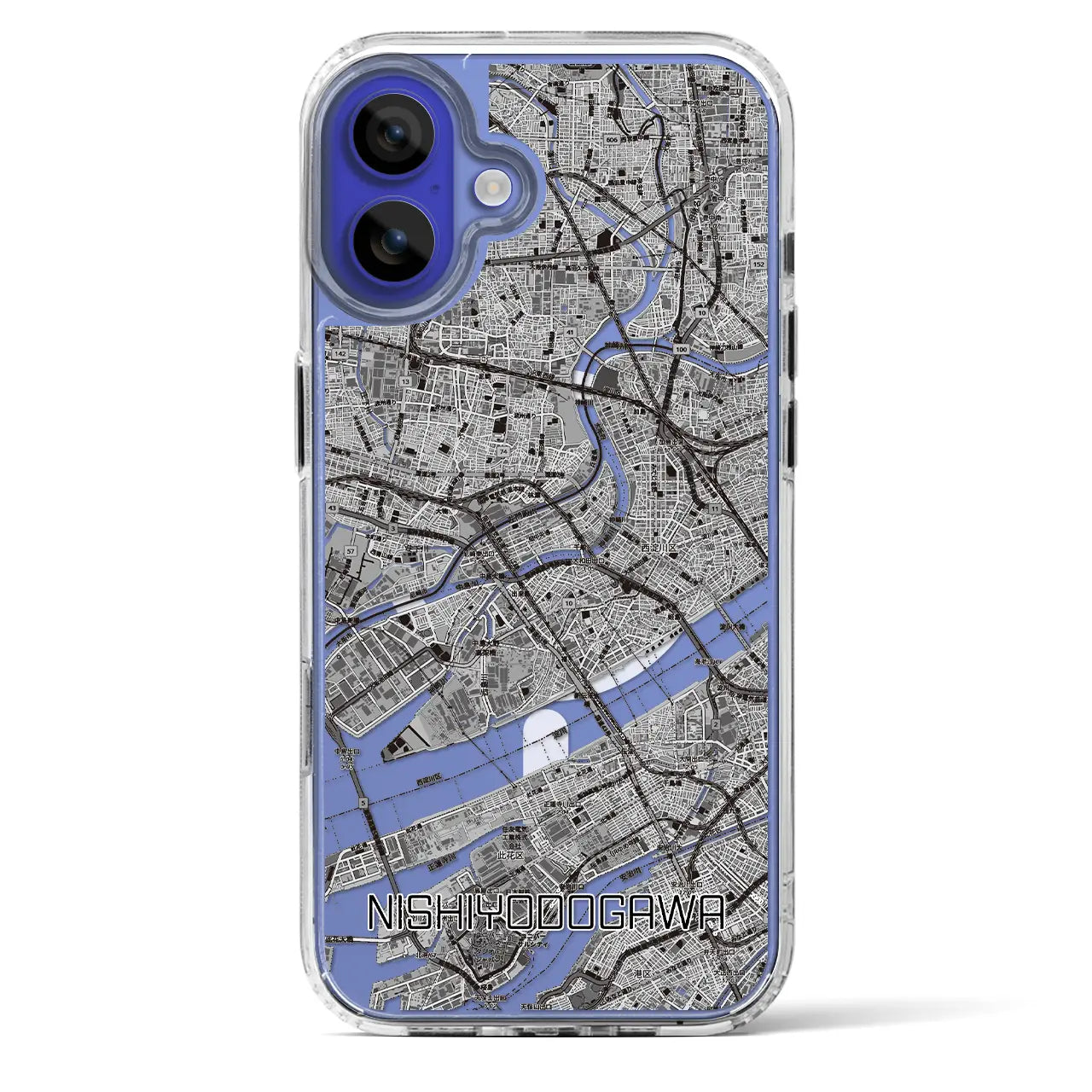 【西淀川（大阪府）】地図柄iPhoneケース（MagSafeタイプ）