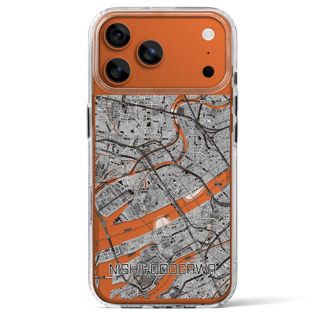 【西淀川（大阪府）】地図柄iPhoneケース（MagSafeタイプ）