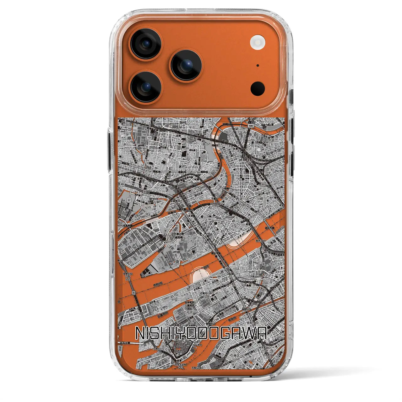 【西淀川（大阪府）】地図柄iPhoneケース（MagSafeタイプ）