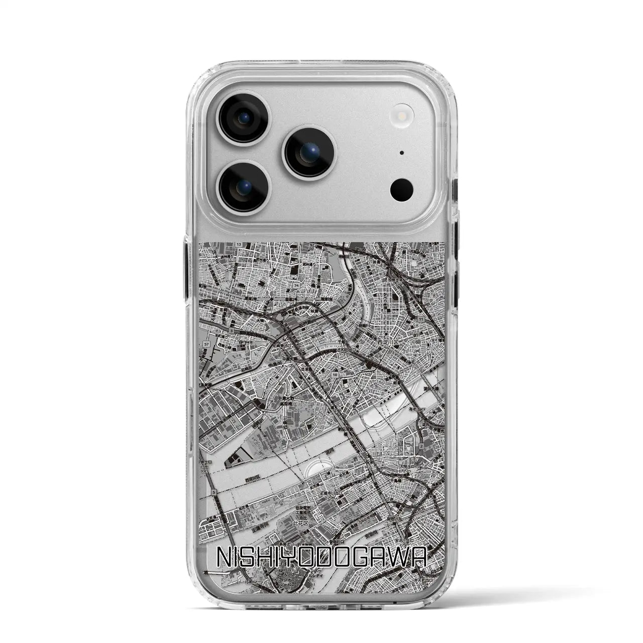 【西淀川（大阪府）】地図柄iPhoneケース（MagSafeタイプ）