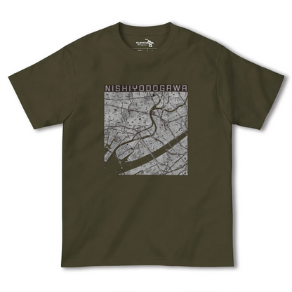 【西淀川（大阪府）】地図柄ヘビーウェイトTシャツ