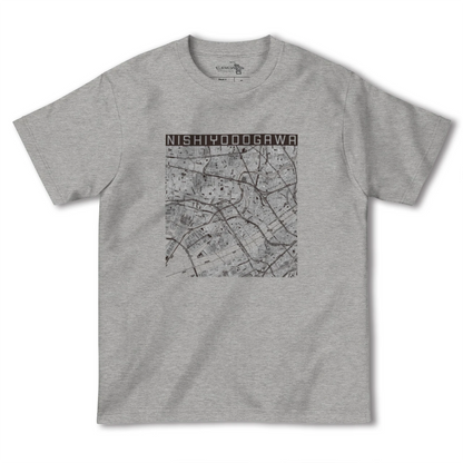 【西淀川（大阪府）】地図柄ヘビーウェイトTシャツ