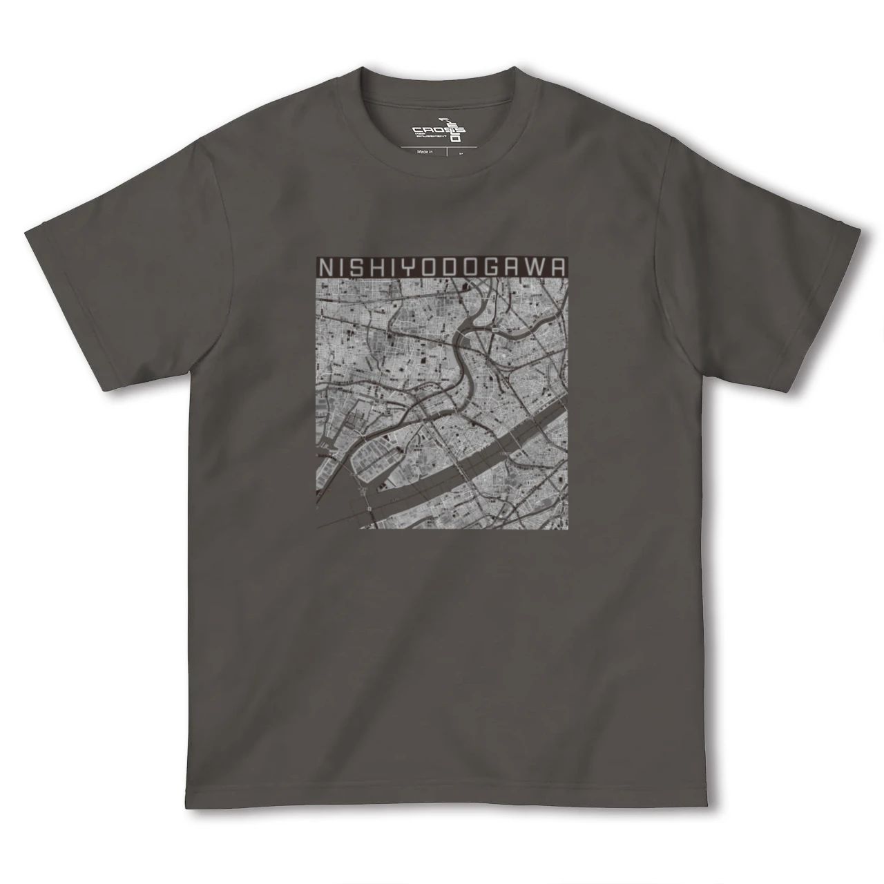 【西淀川（大阪府）】地図柄ヘビーウェイトTシャツ