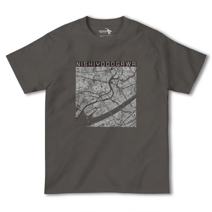 【西淀川（大阪府）】地図柄ヘビーウェイトTシャツ