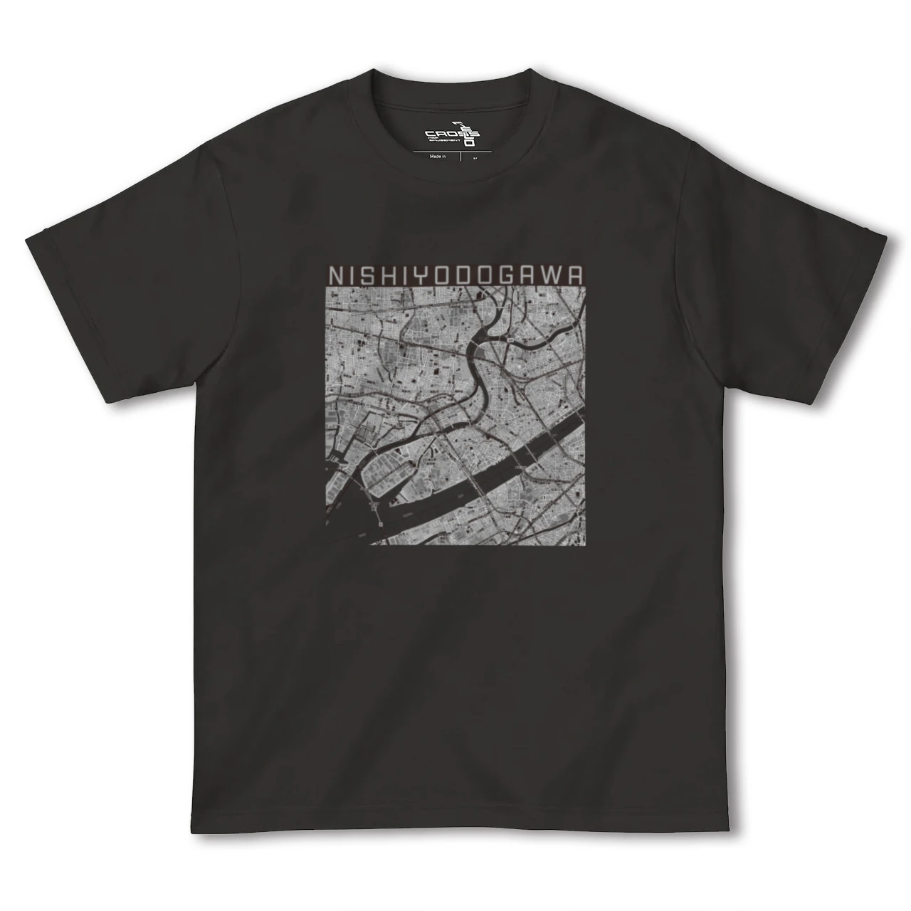 【西淀川（大阪府）】地図柄ヘビーウェイトTシャツ