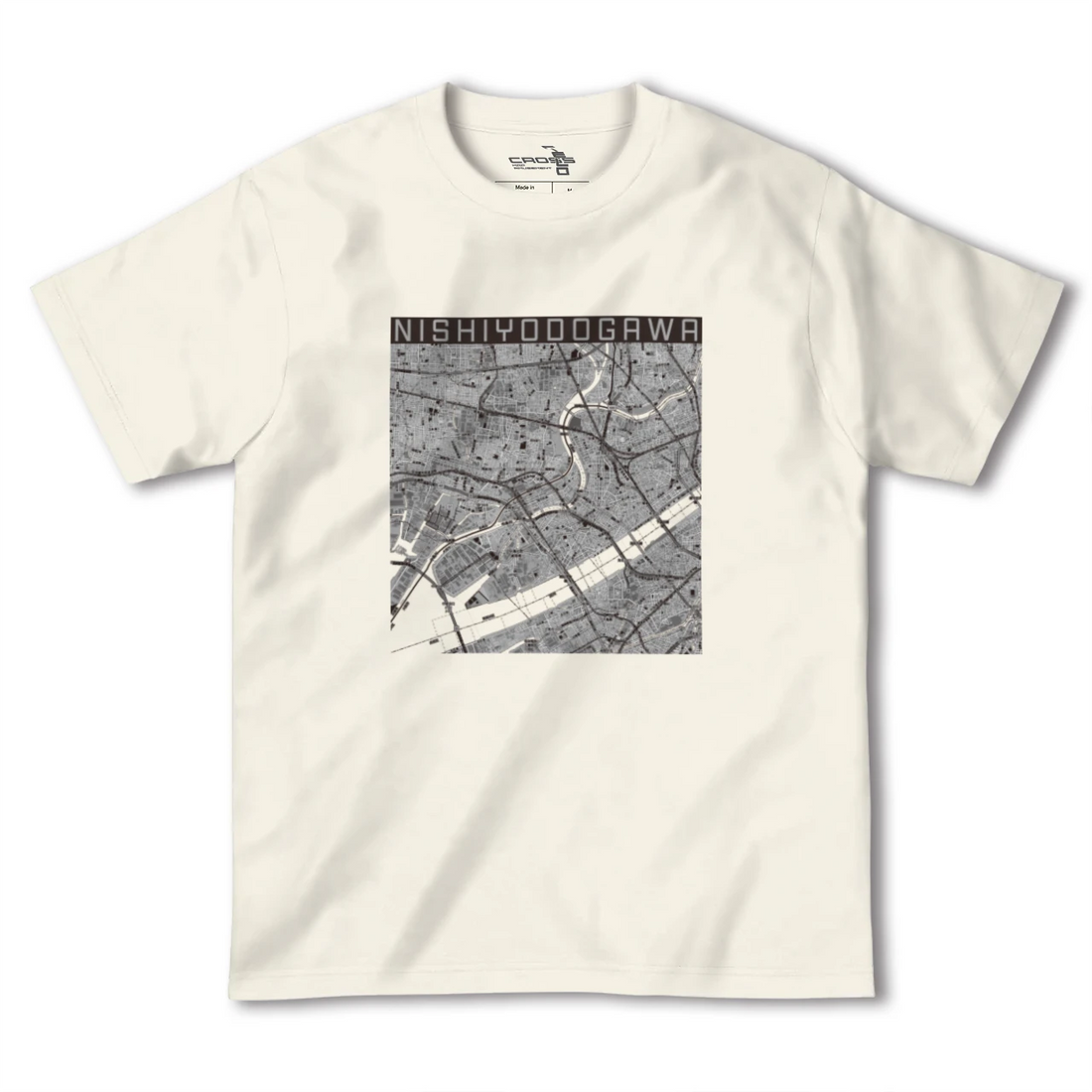 【西淀川（大阪府）】地図柄ヘビーウェイトTシャツ