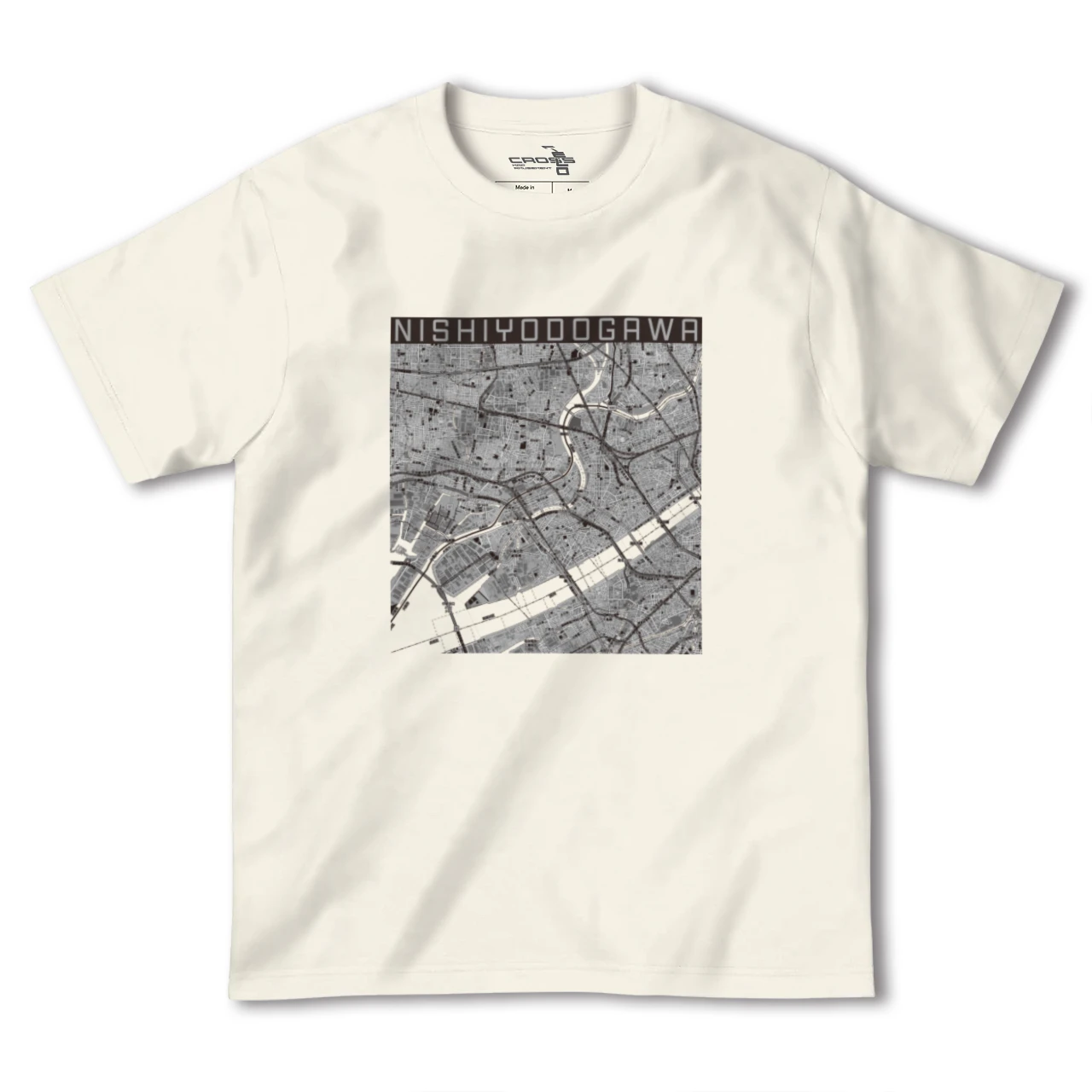 【西淀川（大阪府）】地図柄ヘビーウェイトTシャツ