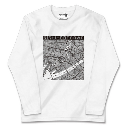 【西淀川（大阪府）】地図柄ロングスリーブTシャツ