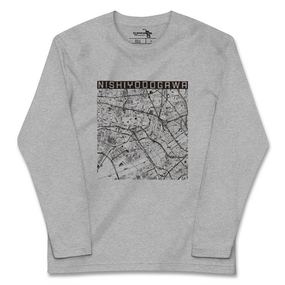 【西淀川（大阪府）】地図柄ロングスリーブTシャツ