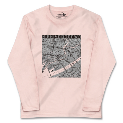 【西淀川（大阪府）】地図柄ロングスリーブTシャツ