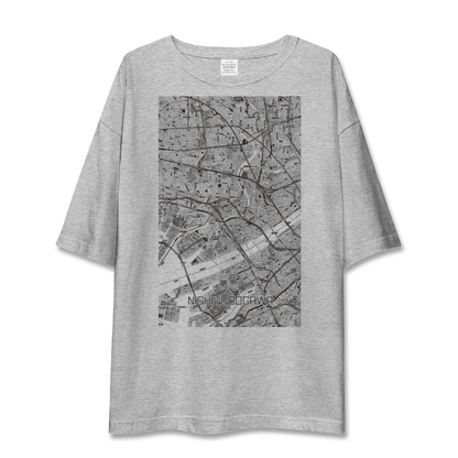 【西淀川（大阪府）】地図柄ビッグシルエットTシャツ