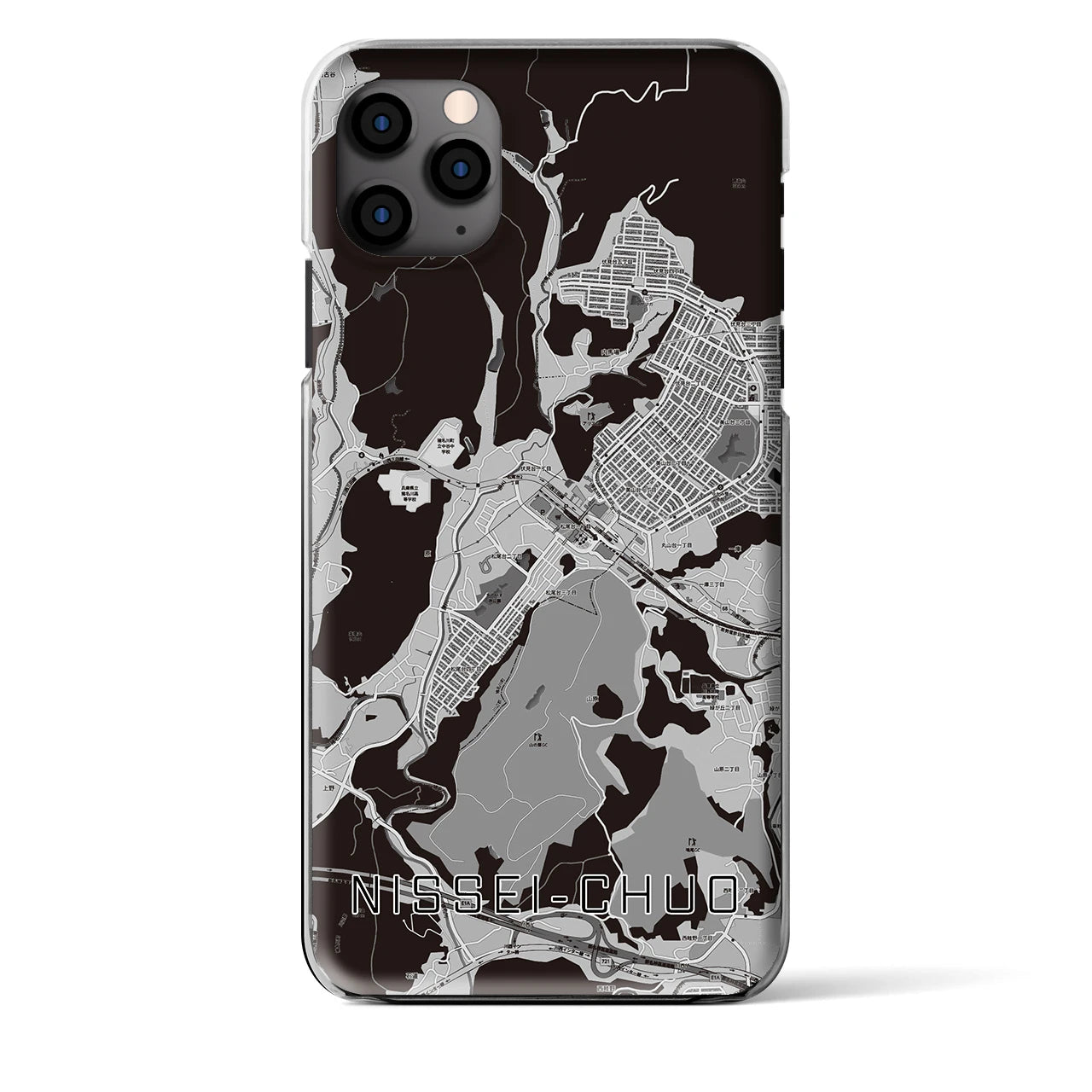 【日生中央（兵庫県）】地図柄iPhoneケース（クリアタイプ）